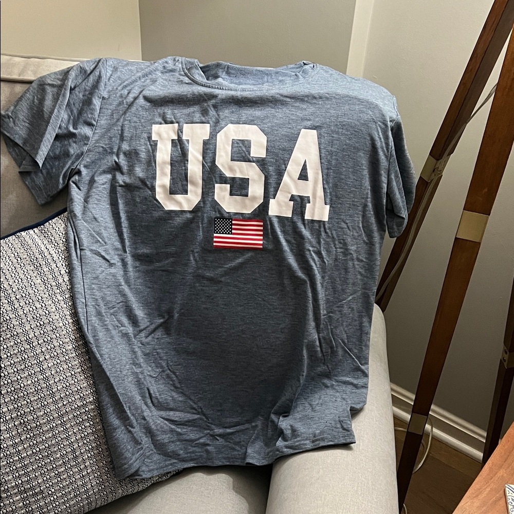 Blue USA Graphic T-Shirt